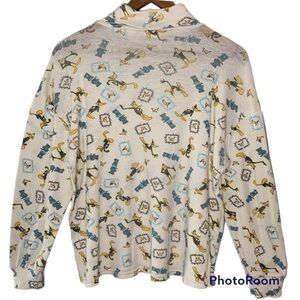 VINTAGE 1999 looney tunes daffy duck thin turtle neck
